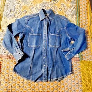 Ladies biker Blues Harley-Davidson denim shirt